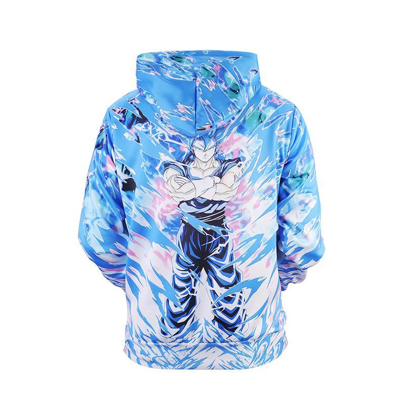 Dragon Ball Z Hoodies - Pullover Light Blue Hoodie