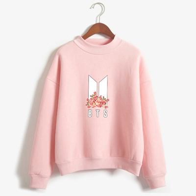 BTS Sweatshirt - BTS Turtleneck Floral Sweatshirt