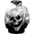 Black & White Skull -  Halloween Hoodie