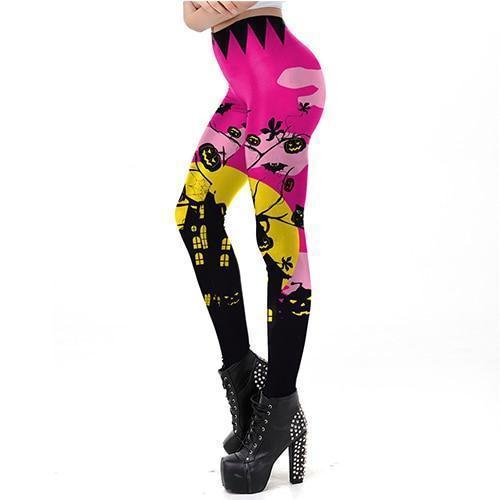Jack Skellington Leggings - The Pumpkin Pink Leggings
