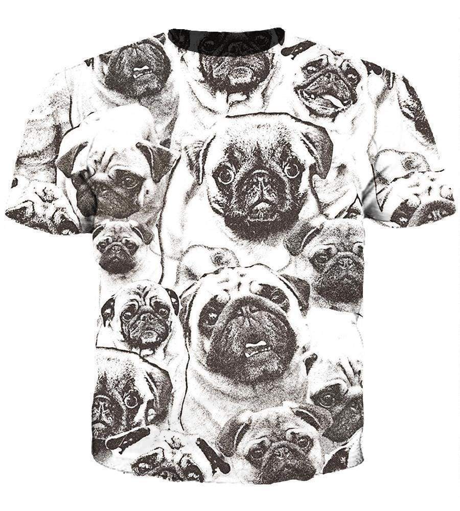 Pug - 3D Hoodie, Zip-Up, Sweatshirt, T-Shirt