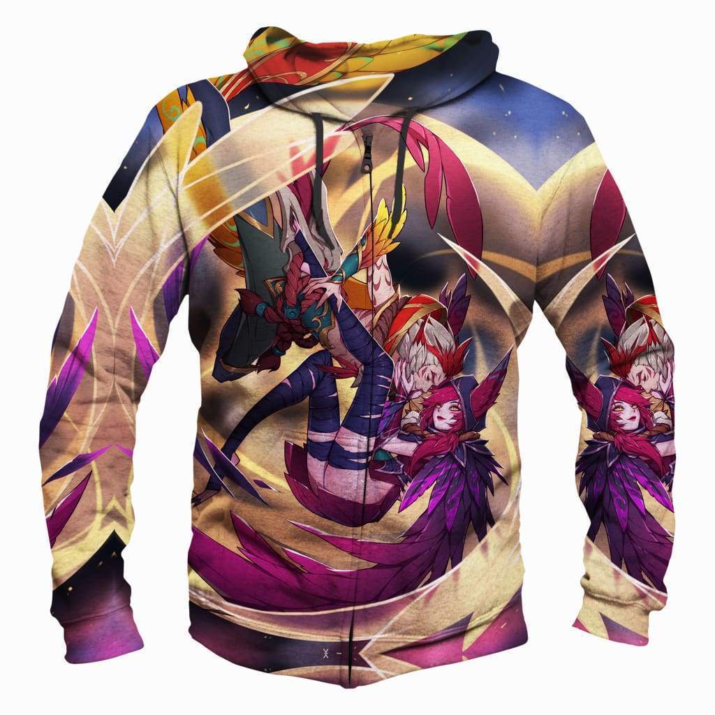 League Of Legend Rakan Hoodies - Pullover Purple Hoodie
