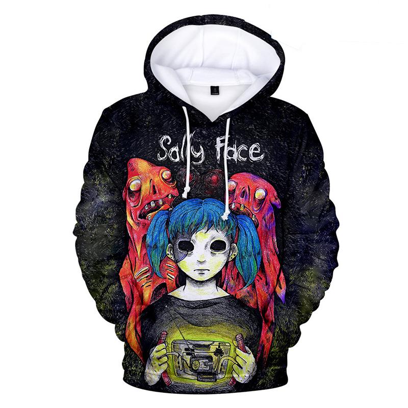 Sally Face Hoodies - Sally Face Game Terror Devil 3D Hoodie