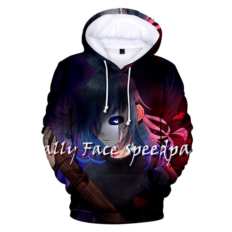 Sally Face Hoodies - Sally Face Game Series Sally Mask Hoodie