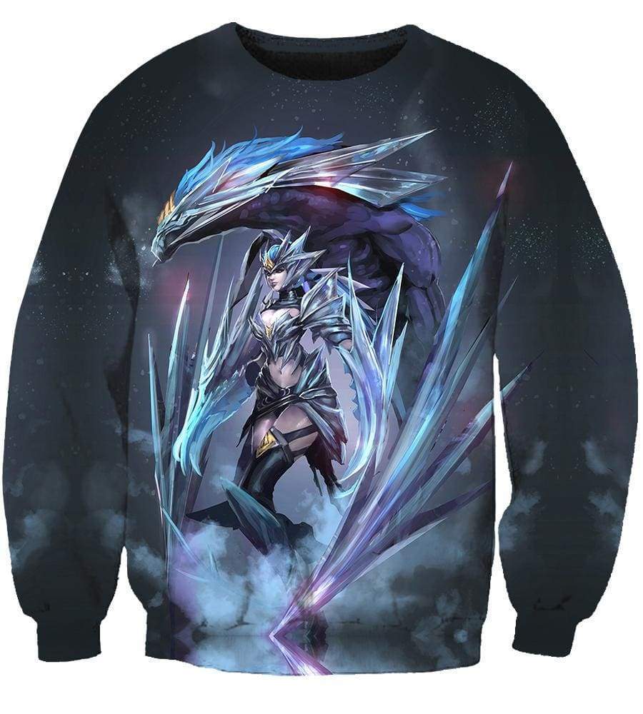 League Of Legend Shyvana Hoodies - Pullover Grey Hoodie