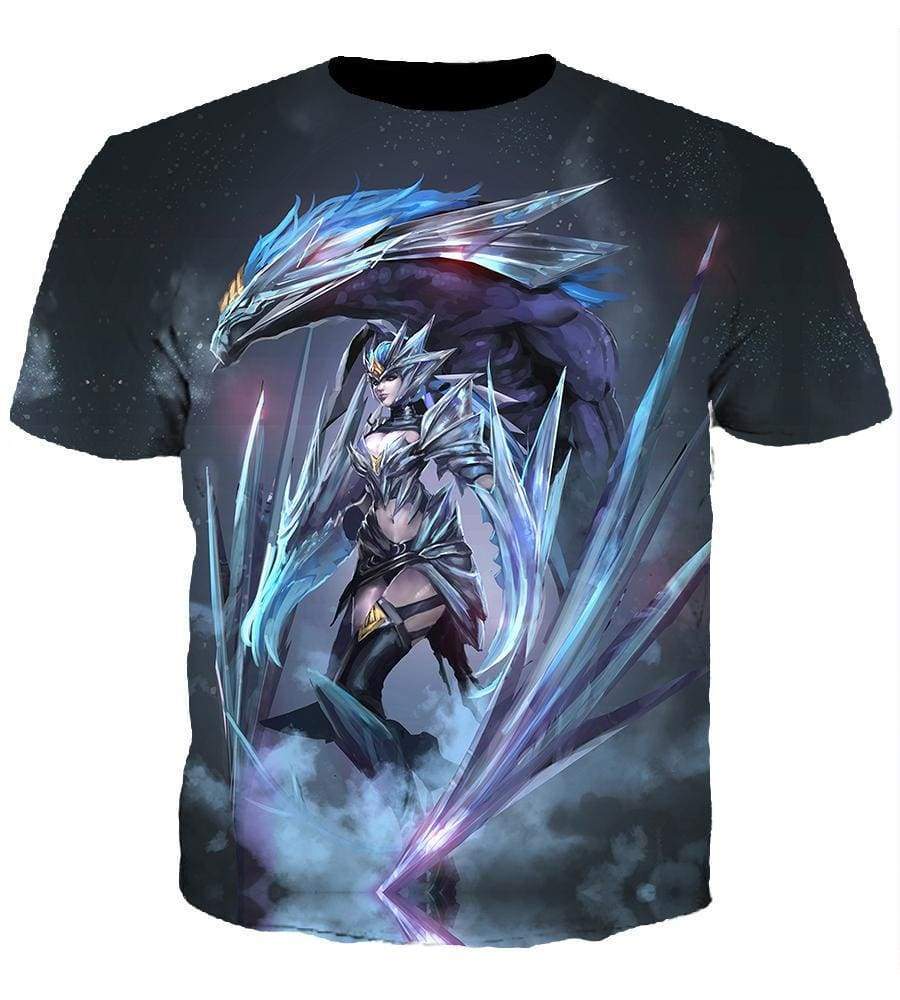 League Of Legend Shyvana Hoodies - Pullover Grey Hoodie