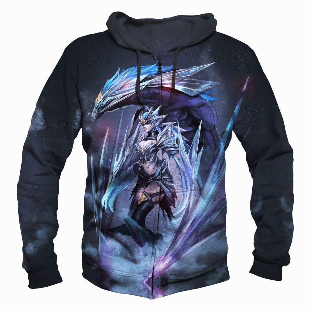 League Of Legend Shyvana Hoodies - Pullover Grey Hoodie