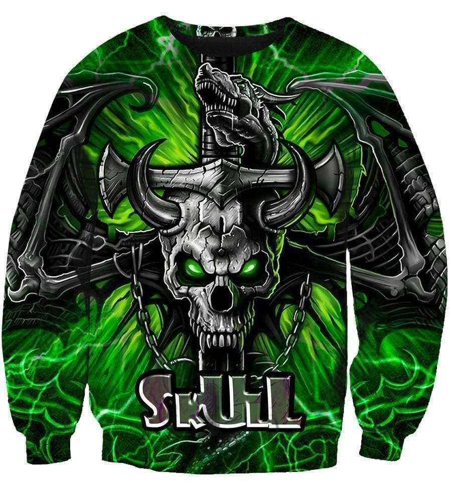 skull in the Green - Hoodie - Sweatshirt - Tee