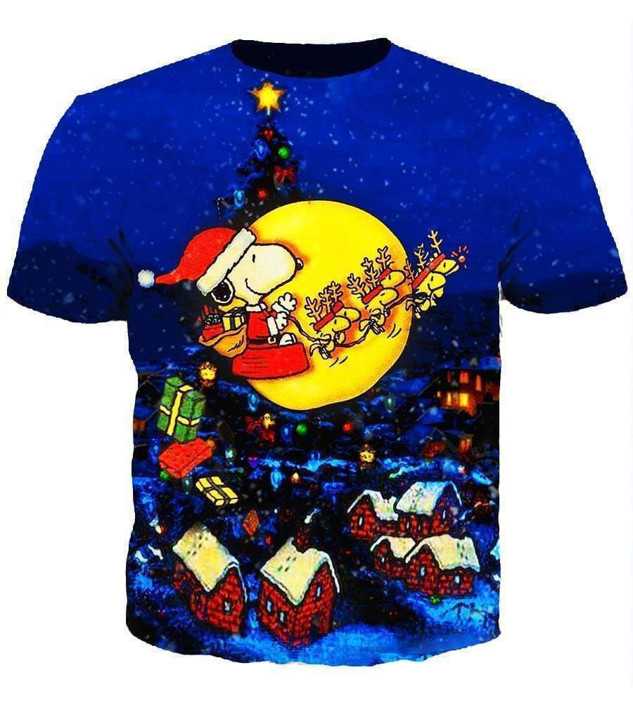 Snoopy Christmas/Peanuts - 3D Hoodie, Zip-Up, Sweatshirt, T-Shirt #1