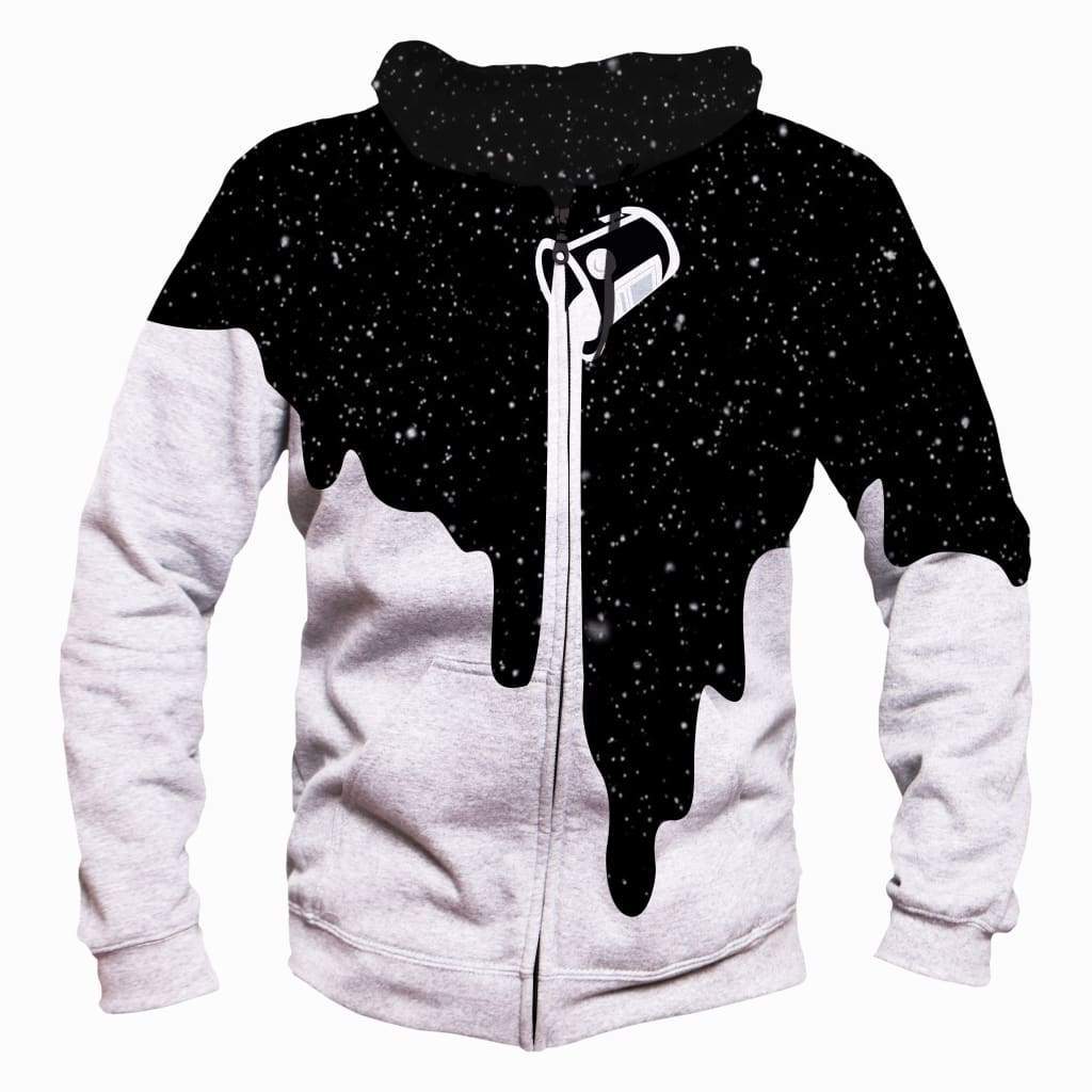 Spilled Space - 3D Hoodie, Zip-Up, Sweatshirt, T-Shirt #2