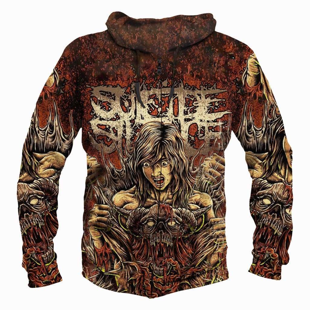 Suicide Silence - 3D Hoodie, Zip-Up, Sweatshirt, T-Shirt #4