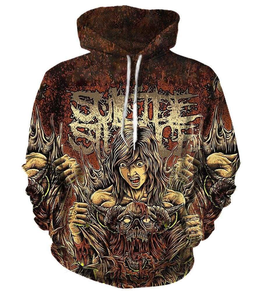 Suicide Silence - 3D Hoodie, Zip-Up, Sweatshirt, T-Shirt #4