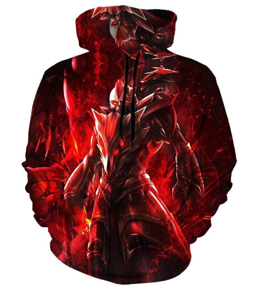 League Of Legend Swain Hoodies - Pullover Red Hoodie