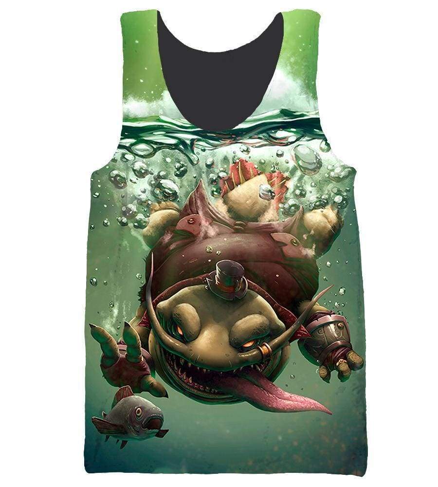 League Of Legend Tahm Kench Hoodies - Pullover Green Hoodie