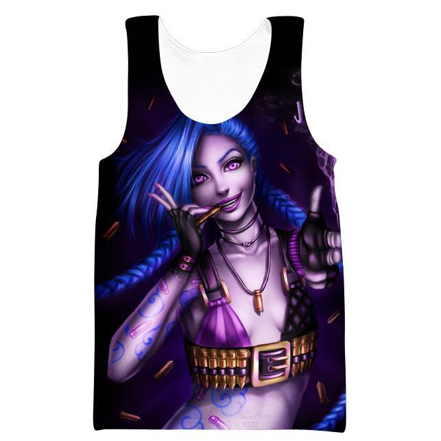 League of Legends Jinx Hoodie - Sexy Jinx Pullover Black Hoodie