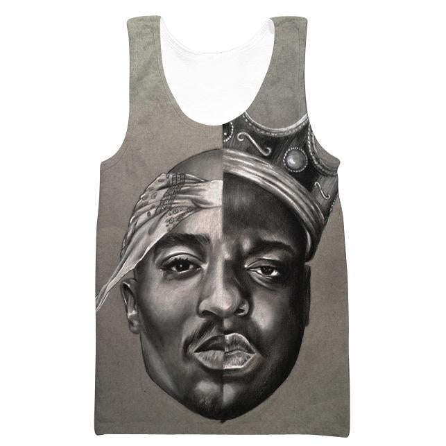 2Pac and Notorious Big Hoodies - Biggie Smalls Tupac Pullover Grey Hoodie