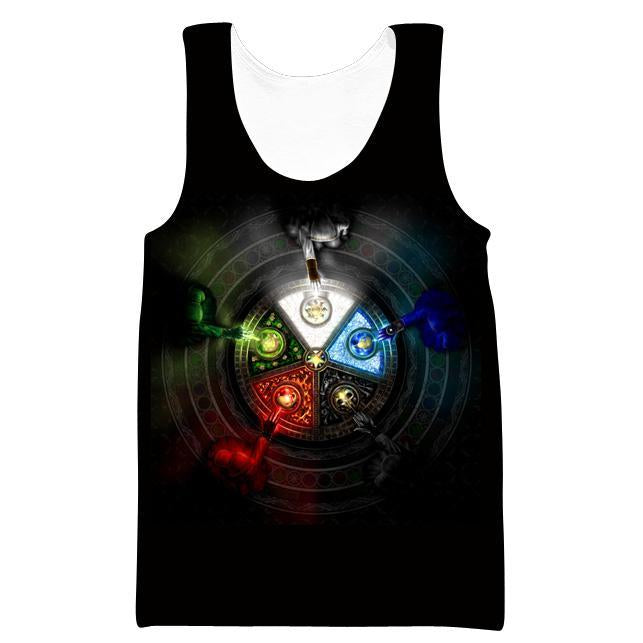 Nicol Bolas Magic the Gathering Hoodies- Five Mana Color Pullover Hoodie