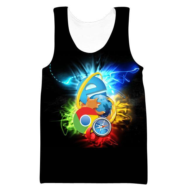 Internet Browsers Hoodies - Chrome, Firefox, IE Pullover Hoodie