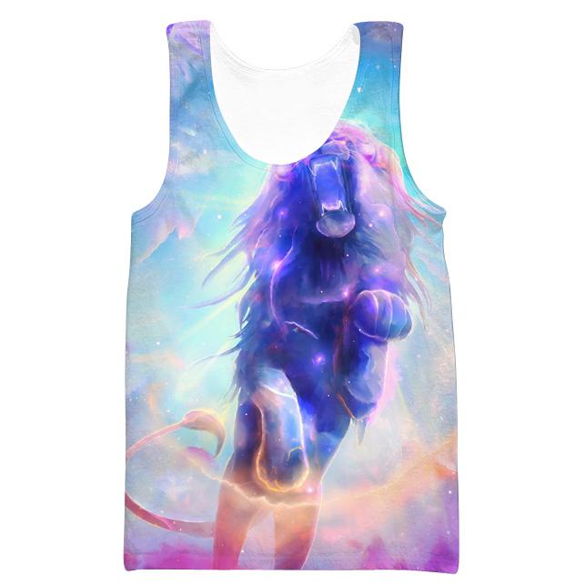 Galaxy Lion Hoodies - Lion Pullover Hoodie