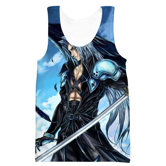Final Fantasy Sephiroth Hoodies - Pullover Blue Hoodie