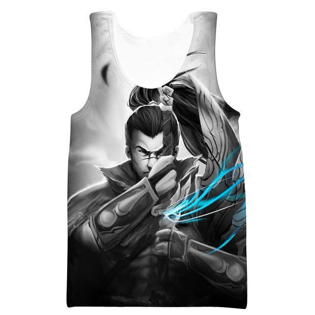 League of Legends Yasuo Hoodies - Pullover Epic Yasuo Grey Hoodie