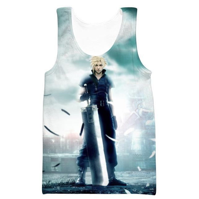 Final Fantasy Cloud Hoodies - Pullover White Hoodie