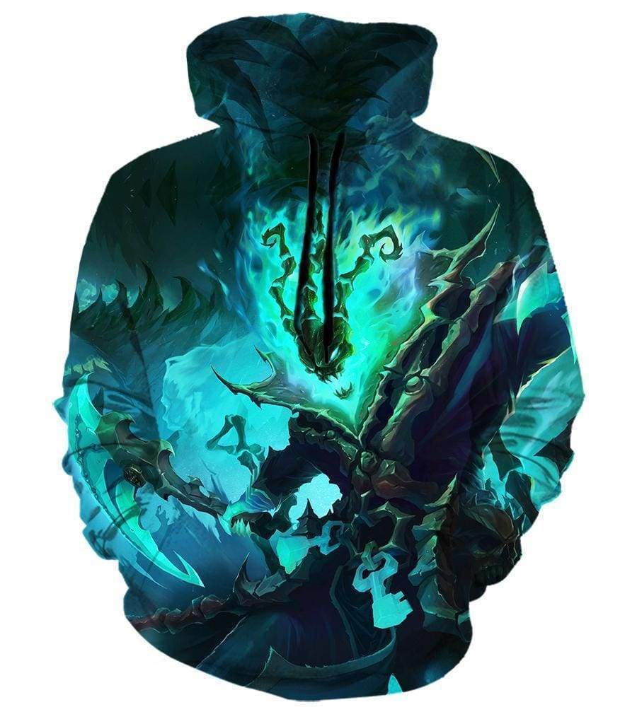 League Of Legend Thresh Hoodies - Pullover Black Hoodie