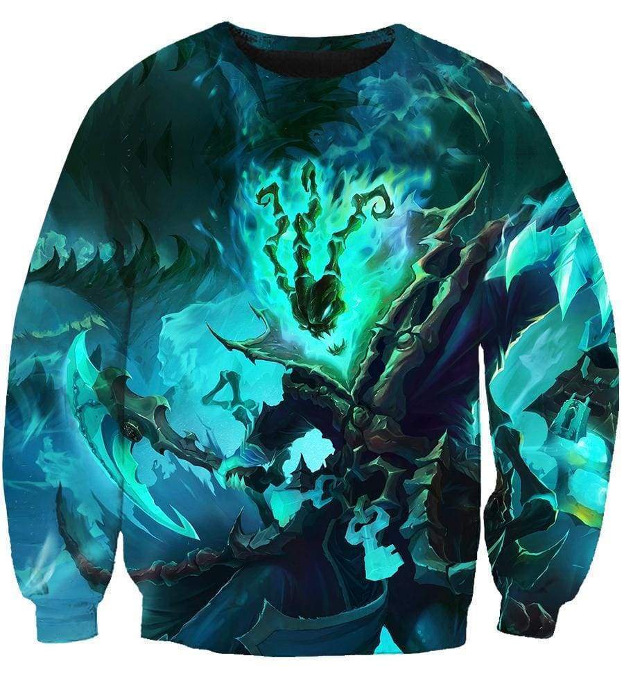 League Of Legend Thresh Hoodies - Pullover Black Hoodie