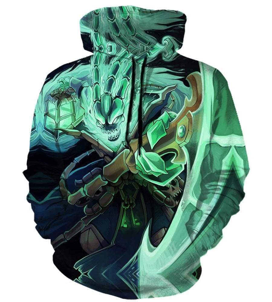 League Of Legend Thresh Hoodies - Pullover Green Hoodie