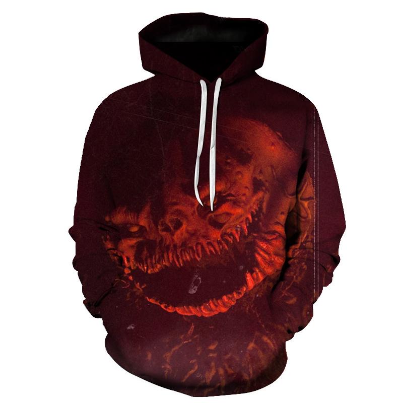 Devil Print Halloween 3D Hoodie