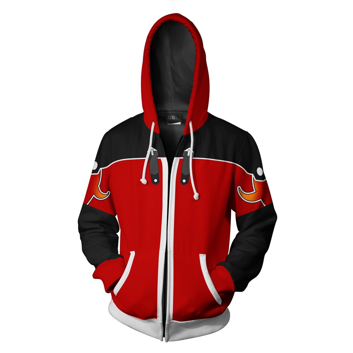 Kingdom Hearts Sora Hoodies - Zip Up Sora Valor Form Hoodie