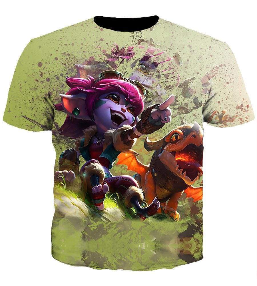 League Of Legend  Tristana Hoodies - Pullover Green Hoodie