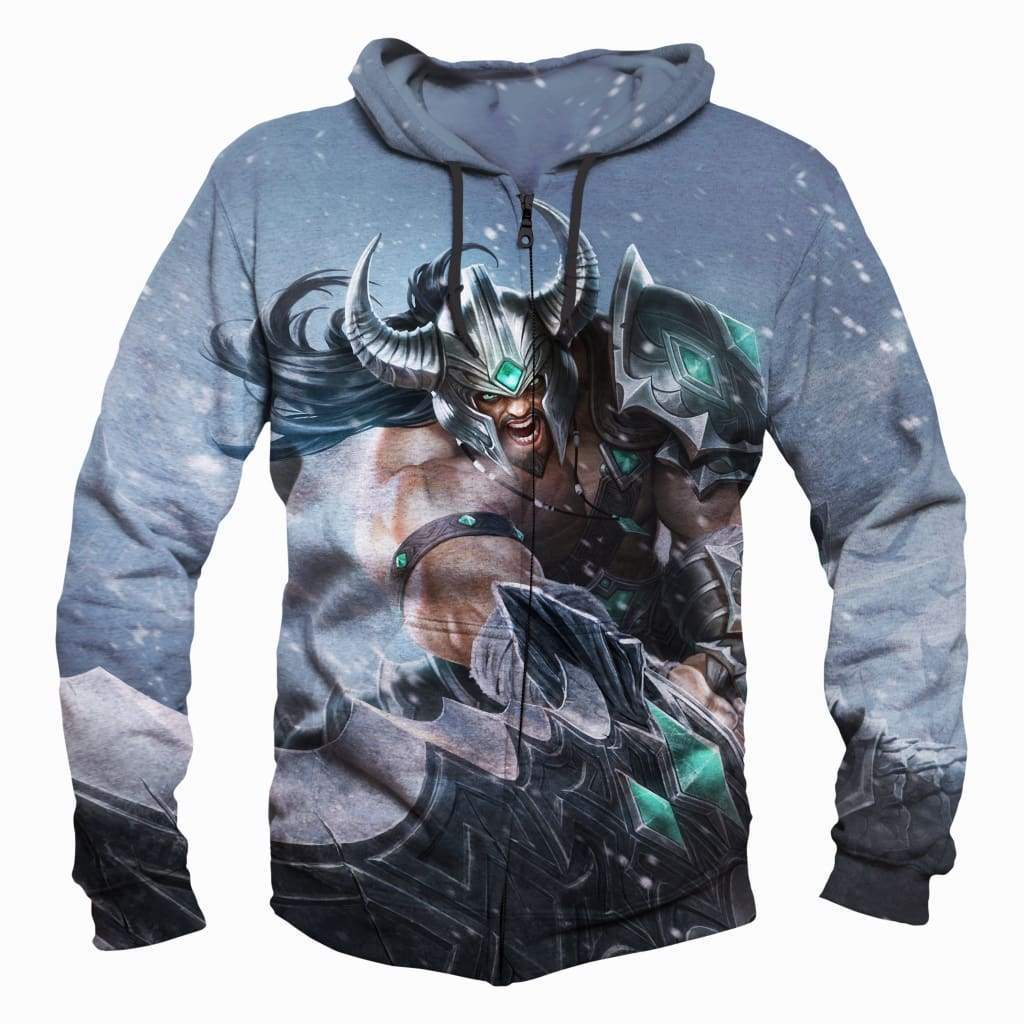 League Of Legend Tryndamere Hoodies - Pullover Grey  Hoodie