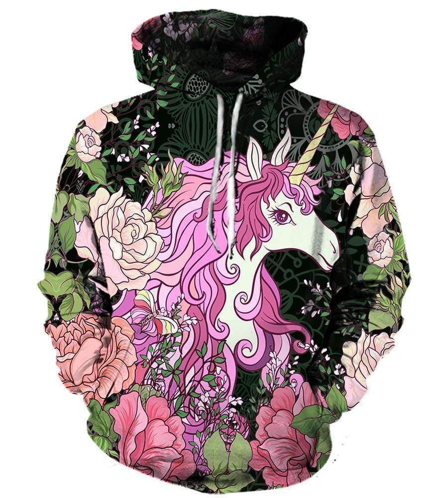 Unicorn Kute - 3D Hoodie for Men/Large Size