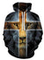 Men's Lion 3D Graphic Cartoon Statement Animal Hoodie