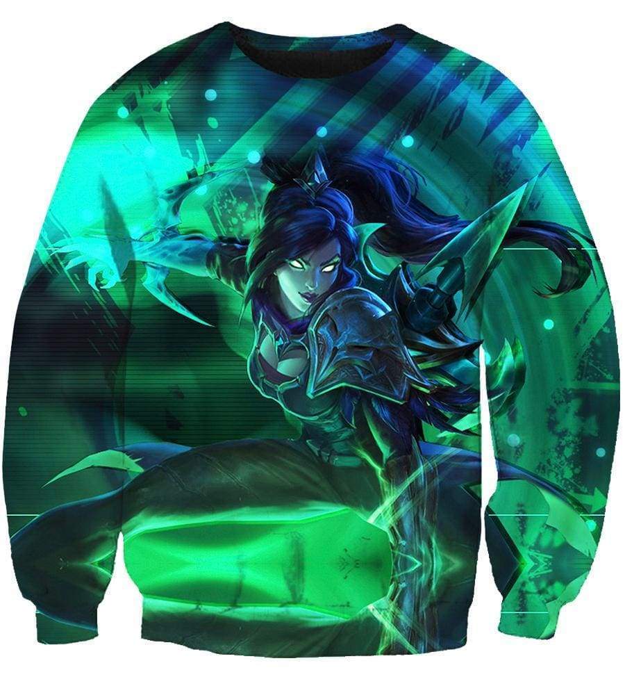 League Of Legend Vayne Hoodies - Pullover Green Hoodie