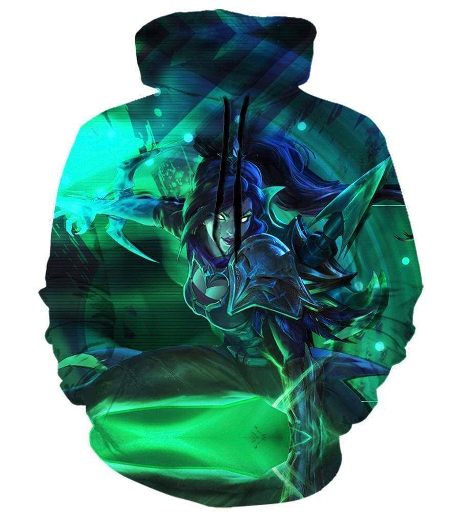 League Of Legend Vayne Hoodies - Pullover Green Hoodie