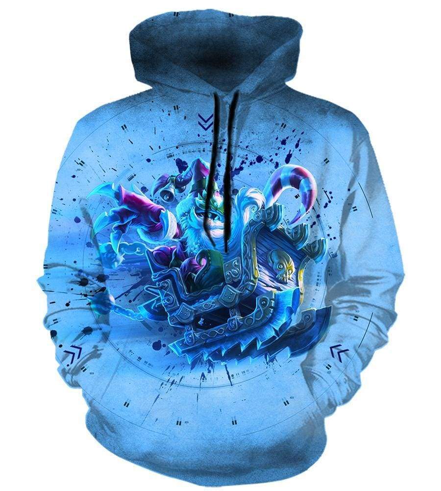 League Of Legend Veigar Hoodies - Pullover Blue Hoodie