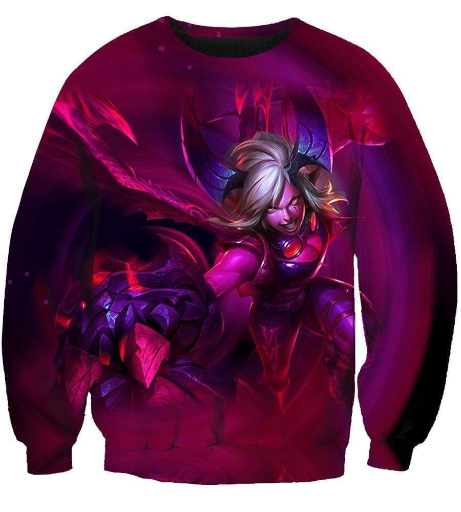 League Of Legend VI Hoodies - Pullover Red Hoodie