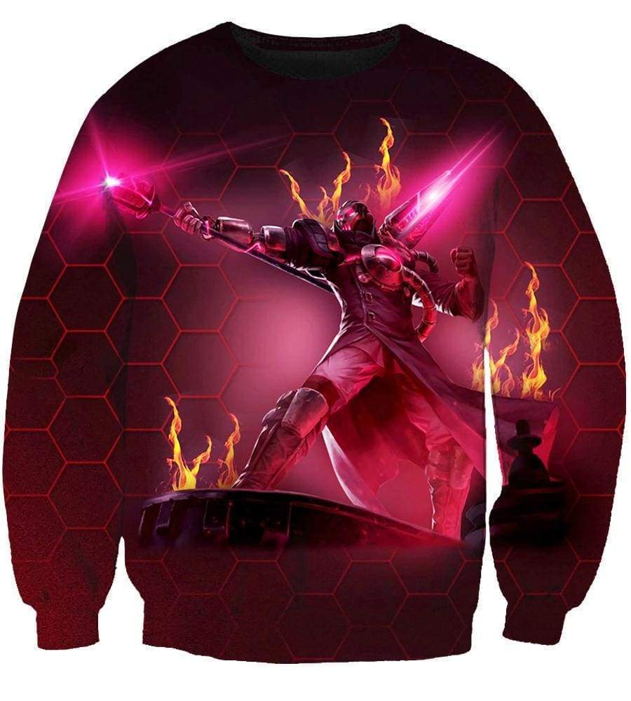 League Of Legend Viktor Hoodies -Pullover Red Hoodie