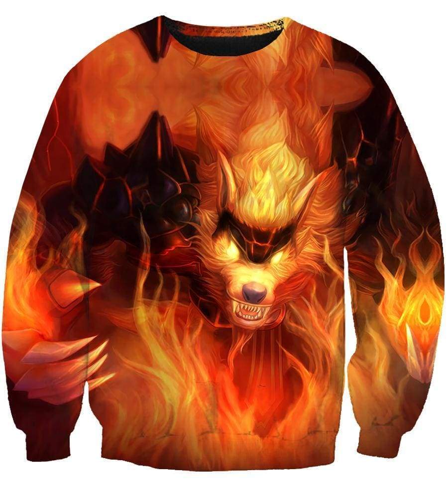 League Of Legend  Warwick Hoodies - Pullover Yellow Hoodie