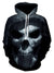 3D Printed Skull Geometric Hooded Casual Pullover Hoodie