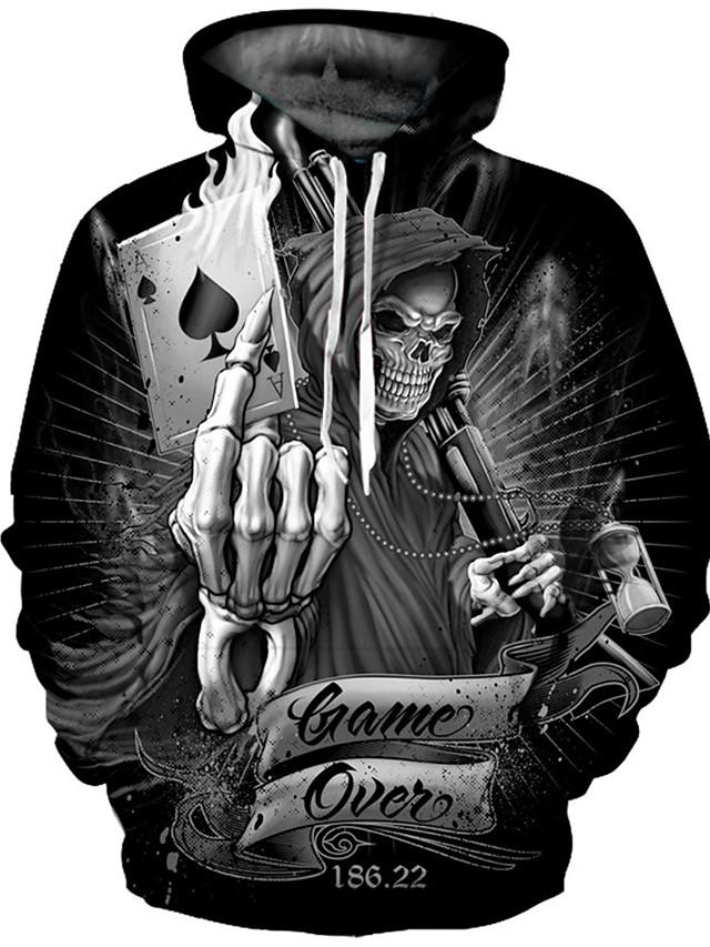 Skull Punk & Gothic Exaggerated Hoodie