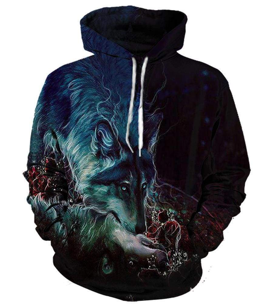 Wolf - 3D Hoodie, Zip-Up, Sweatshirt, T-Shirt #2