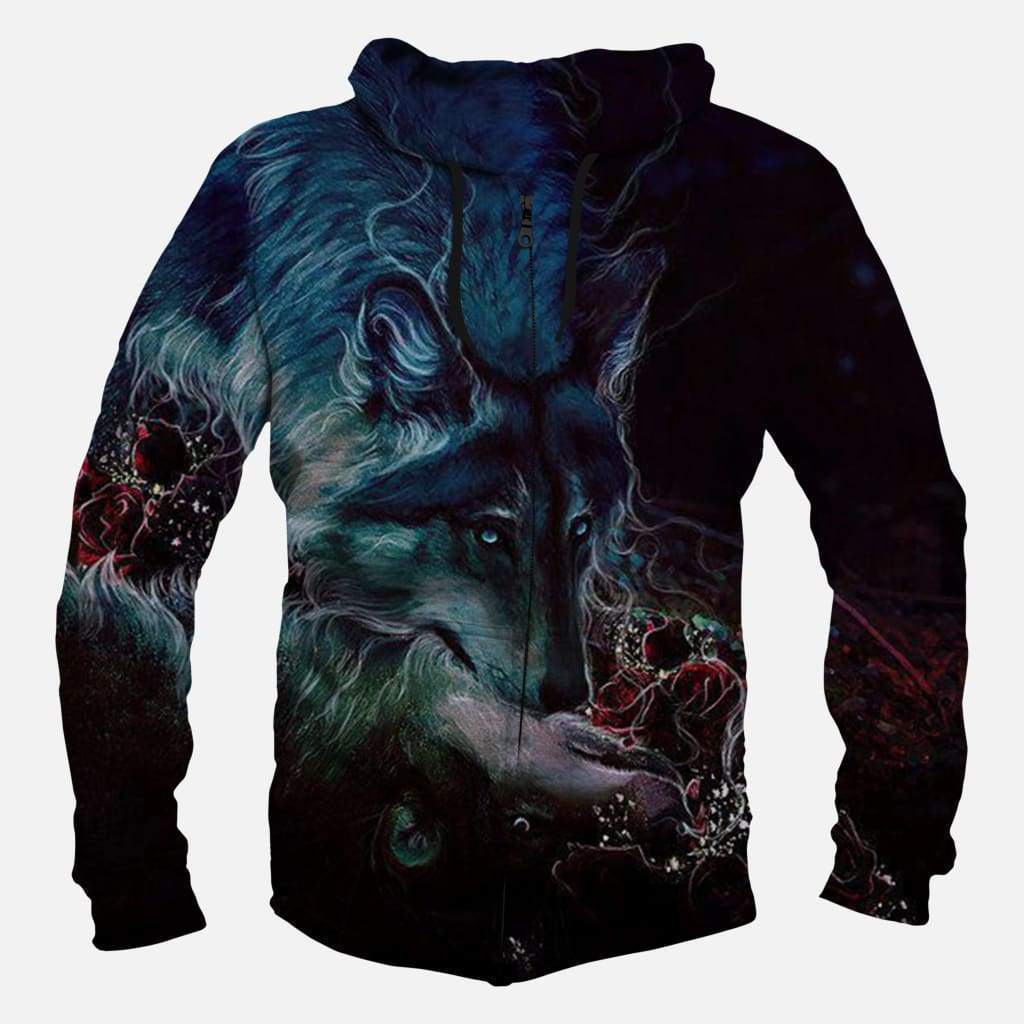 Wolf - 3D Hoodie, Zip-Up, Sweatshirt, T-Shirt #2