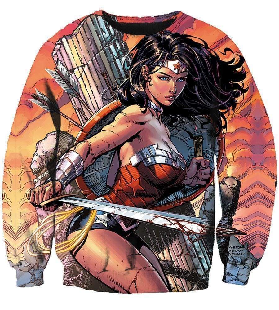 Wonder Women/DC Comics - 3D Hoodie, Zip-Up, Sweatshirt, T-Shirt