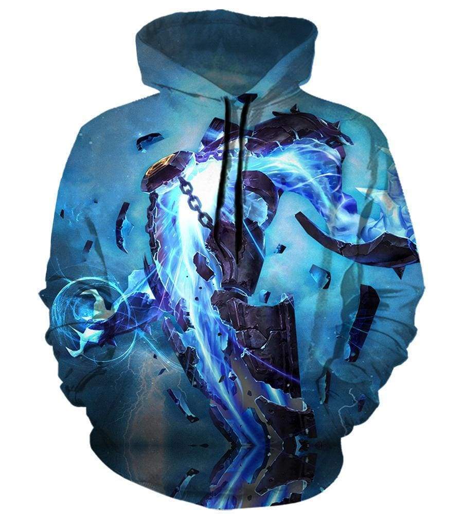 League Of Legend Xerath Hoodies - Pullover Blue Hoodie