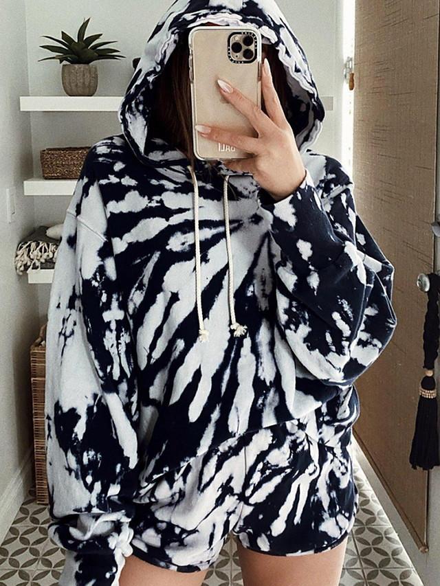 Women's Striped Basic Hoodie
