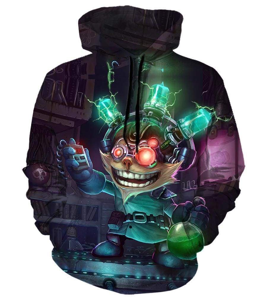 League Of Legend Ziggs Hoodies - Pullover Black Hoodie