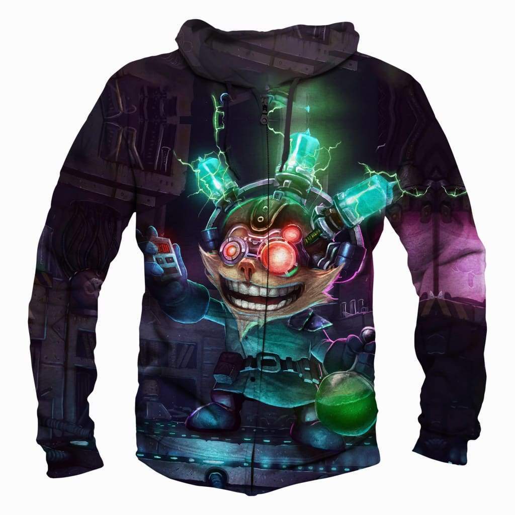 League Of Legend Ziggs Hoodies - Pullover Black Hoodie